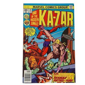 Marvel Ka Zar Lord Of The Hidden Jungle #20 1977 Comic Book